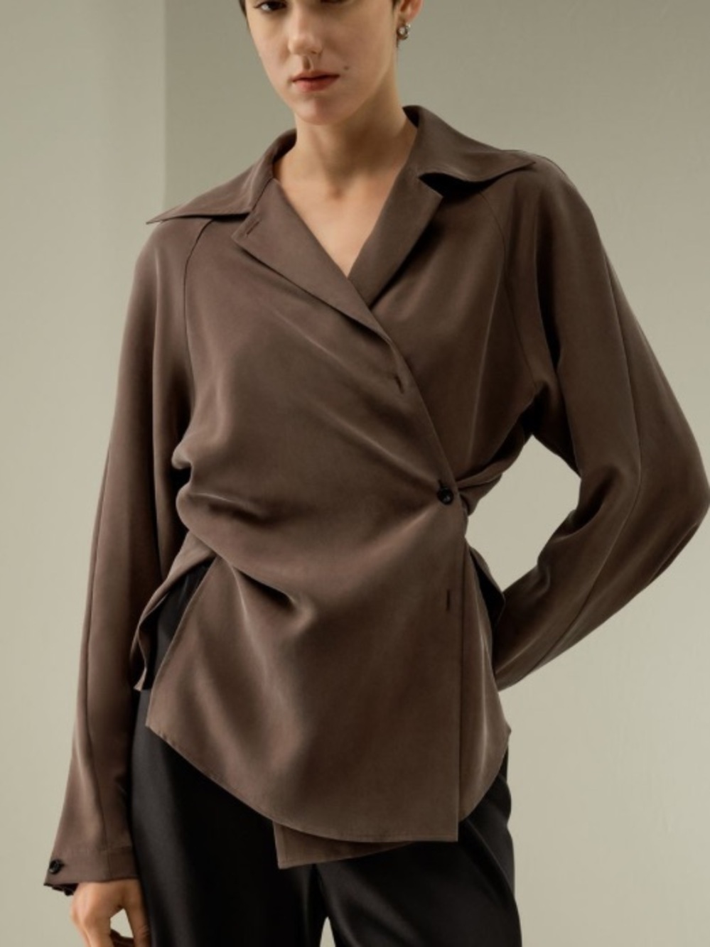 Silk Wrap Blouse